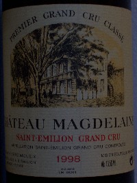 Chteau Magdelaine 1998 Saint-Emilion Premier Grand Cru Class