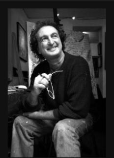 Le peintre Alain Laborde dans son atelier à Pau. Photo de François-Xavier Seren