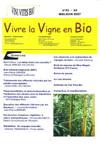 Vivre la Vigne en Bio, n 43-44