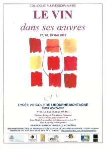 Affiche Le vin dans ses oeuvres