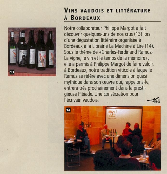 Le Guillon n° 25, Office des Vins Vaudois.