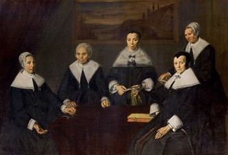 Portrait de groupe des régentes de l'hospice de vieillards, 1664, huile sur toile, 175 x 249,5 cm (Frans Halsmuseum, Haarlem).