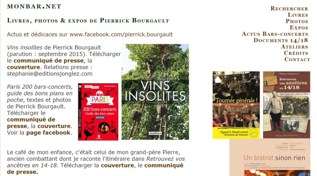 Livres, photos & expos de Pierrick Bourgault